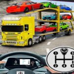 Car Transporter Lastbil Fordonstransporter Trailer